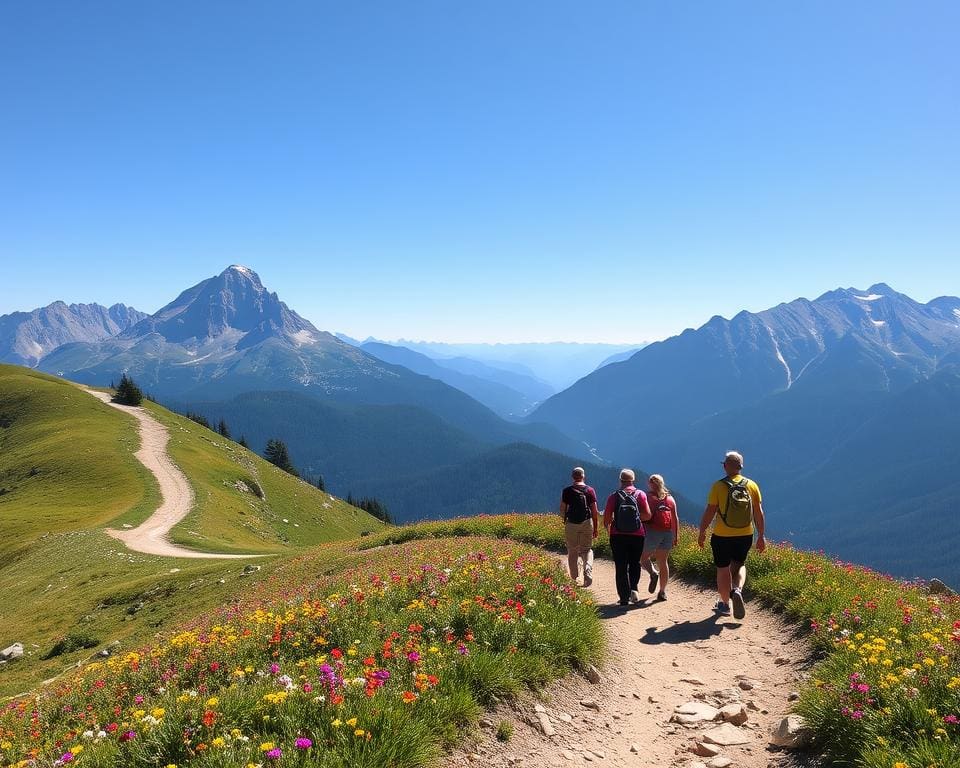 Bergwandern für Gesundheit durch Wandern