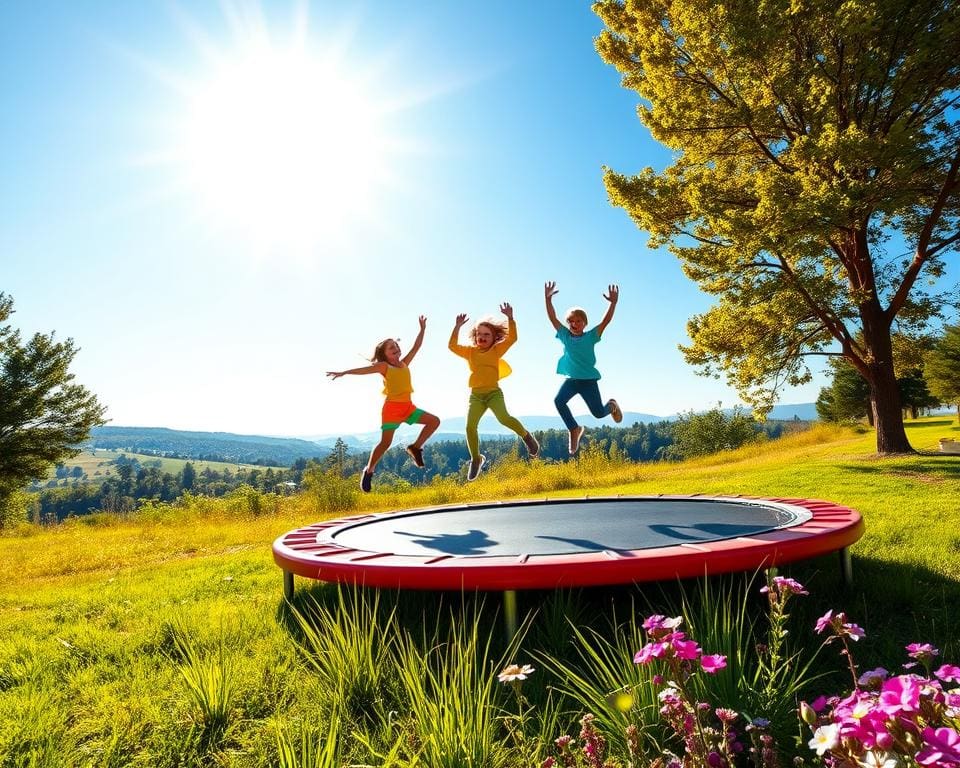 Fit und gesund mit täglichen Sprüngen auf dem Trampolin