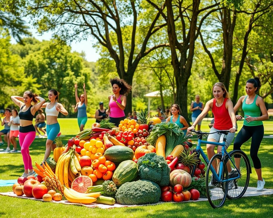 Fitnessübungen und Ernährungspläne für aktives Leben