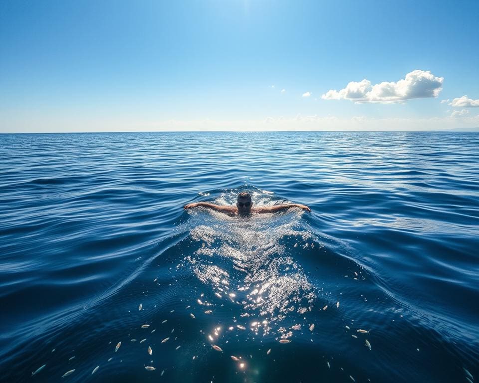 Freiwasserschwimmen im offenen Wasser