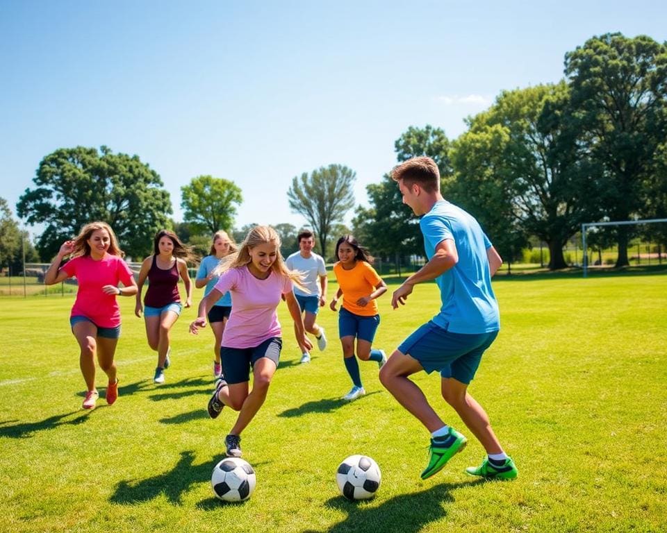 Fußball für körperliche Fitness und gesunden Lebensstil