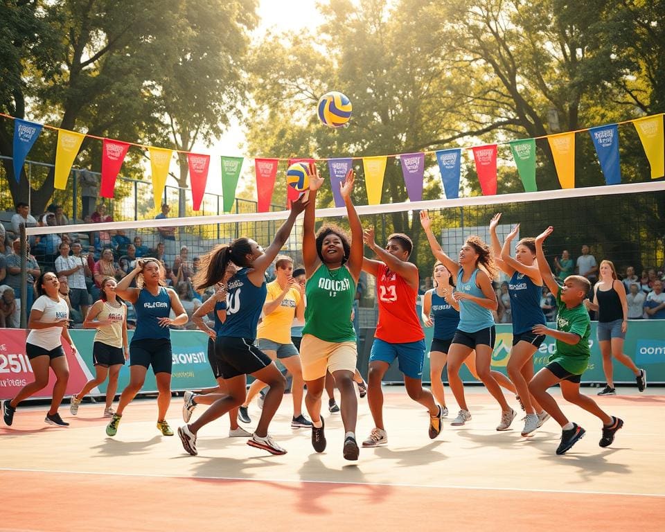 Gemeinschaftsgefühl im Volleyball