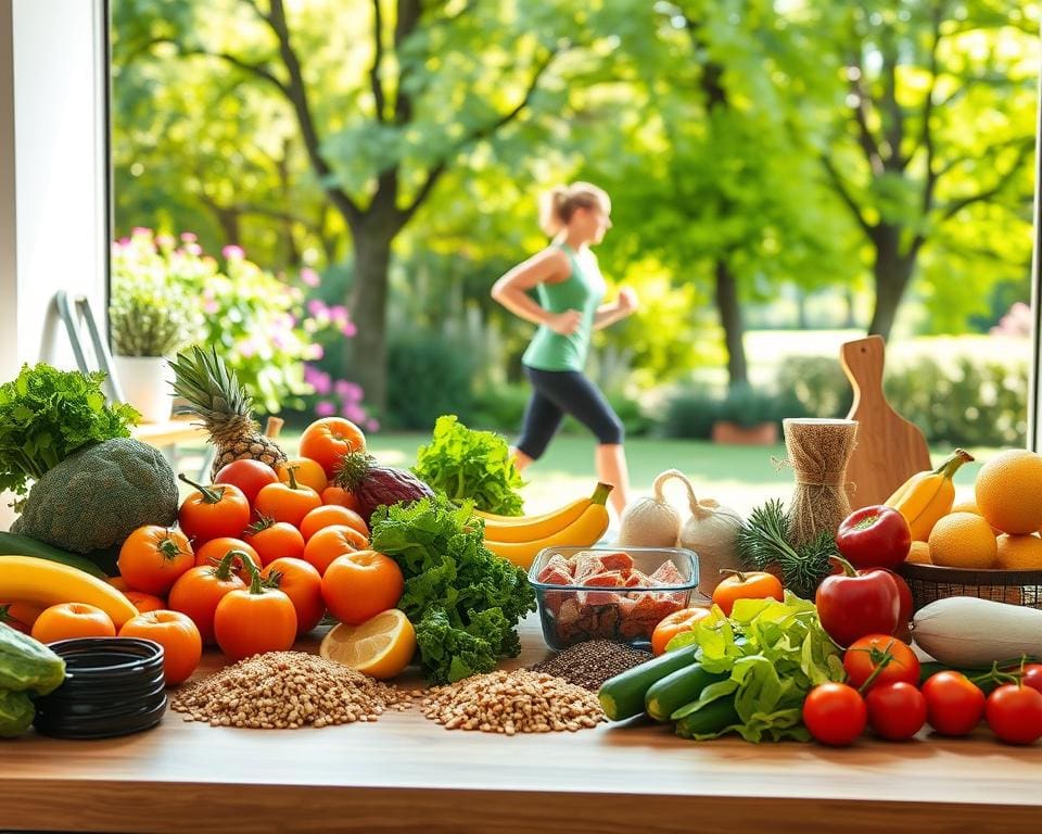 Gesunde Ernährung und Bewegung als tägliche Gewohnheit