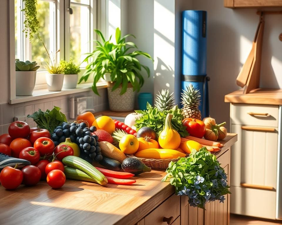 Gesunde Ernährung und Bewegung als tägliche Routine