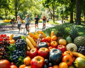 Gesunde Ernährung und Bewegung für ein aktives Leben