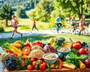 Gesunde Ernährung und Bewegung für ein langes Leben