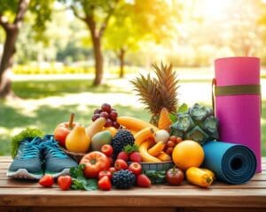 Gesunde Ernährung und Bewegung für optimale Fitness