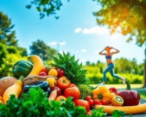 Gesunde Ernährung und Fitness für körperliches Wohlbefinden