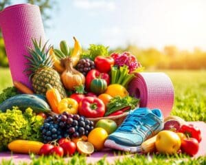 Gesunde Ernährung und Sport für mehr Wohlbefinden