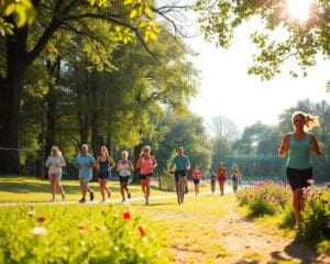 Gesunde Lebensweise durch regelmäßige Bewegung im Freien