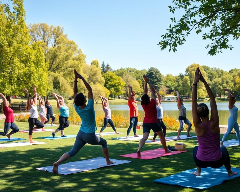 Gesunde Lebensweise mit Stretching und Flexibilität