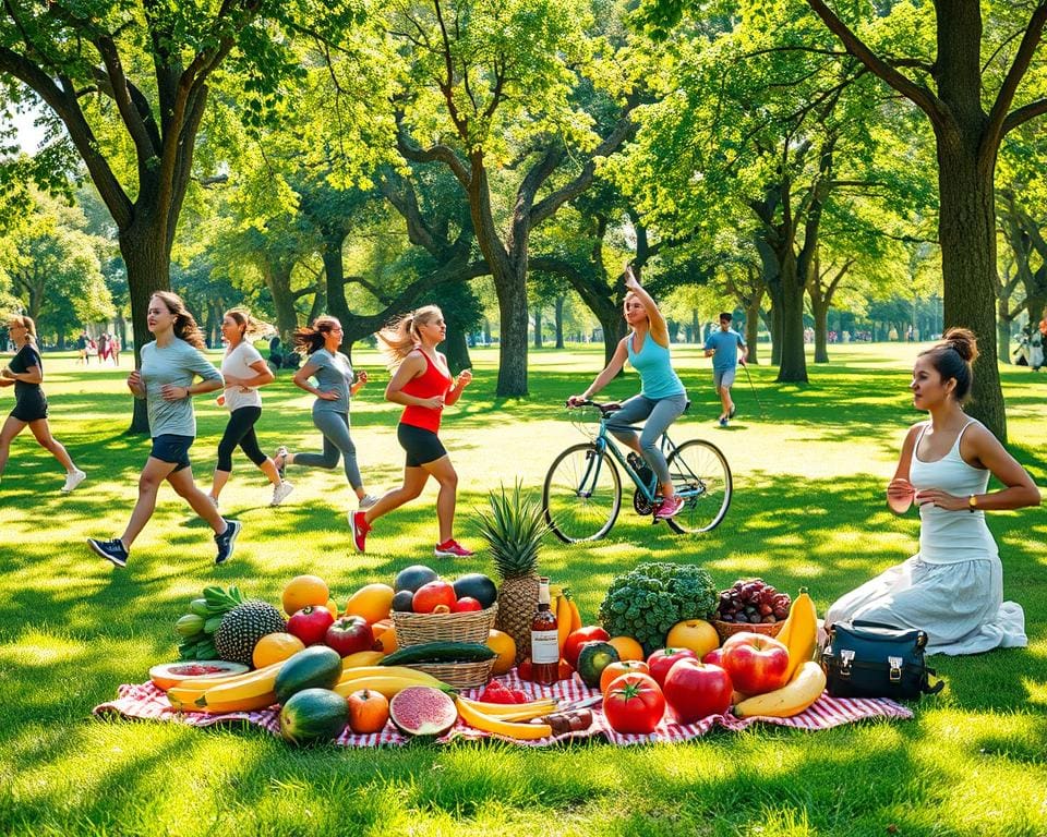 Körperliche Aktivität und gesunde Ernährung