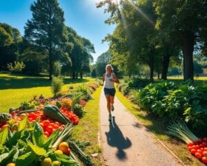 Laufen und gesunde Ernährung für bessere Fitness