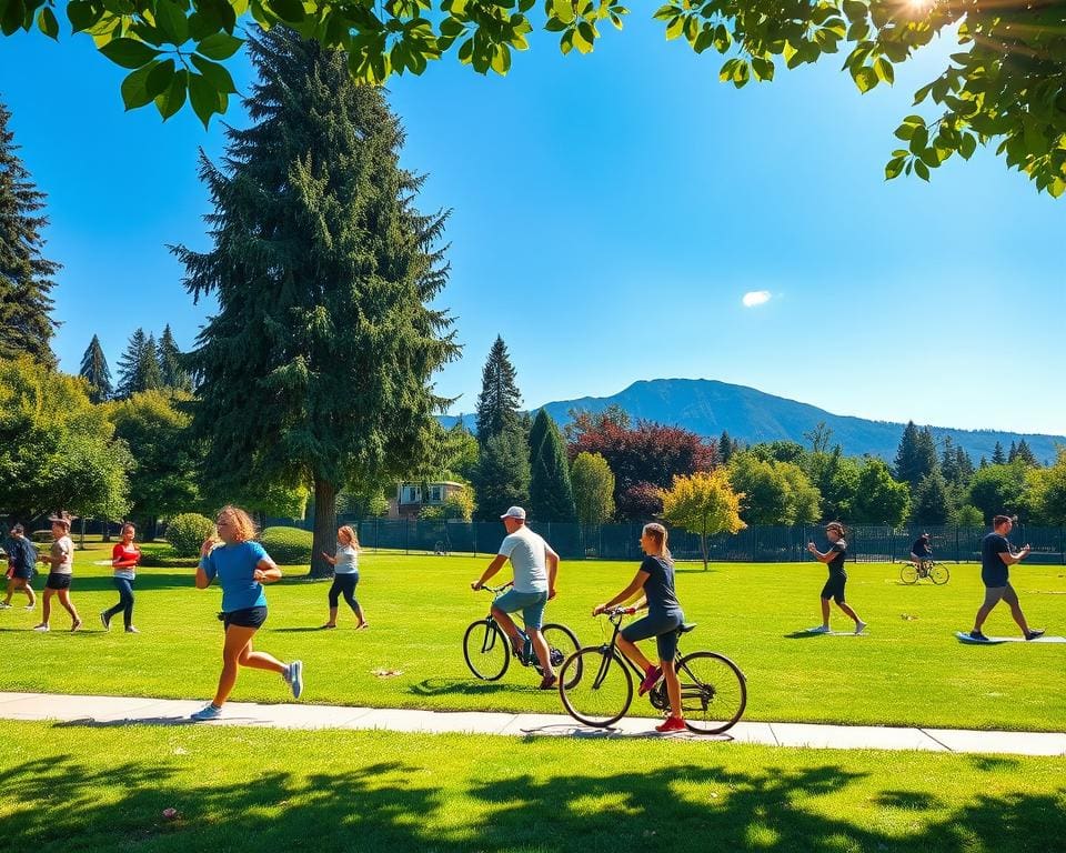 Outdoor Fitness und körperliche Fitness