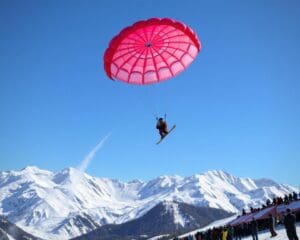 Paraskiing – Flugmanöver und Ski-Techniken im Wettkampf