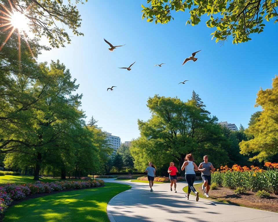 Parklauf für bessere Fitness