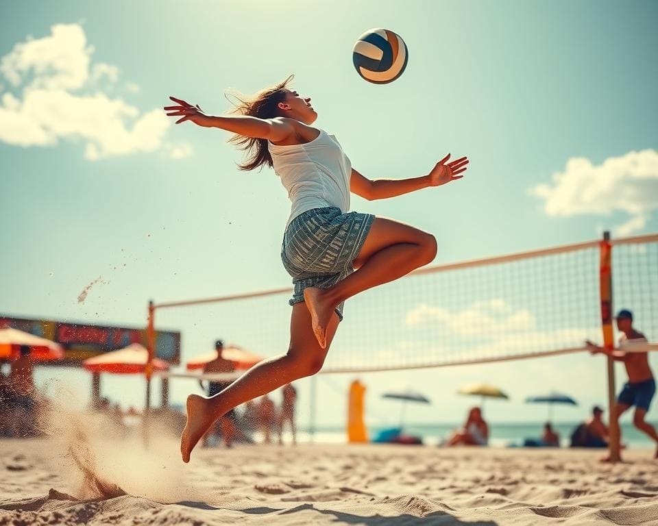 Schnelligkeit im Beachvolleyball