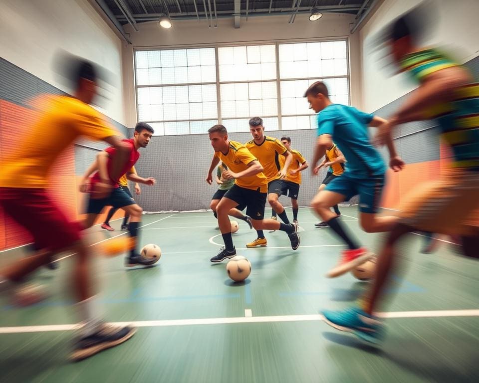 Schnelligkeit und Taktik im Futsal