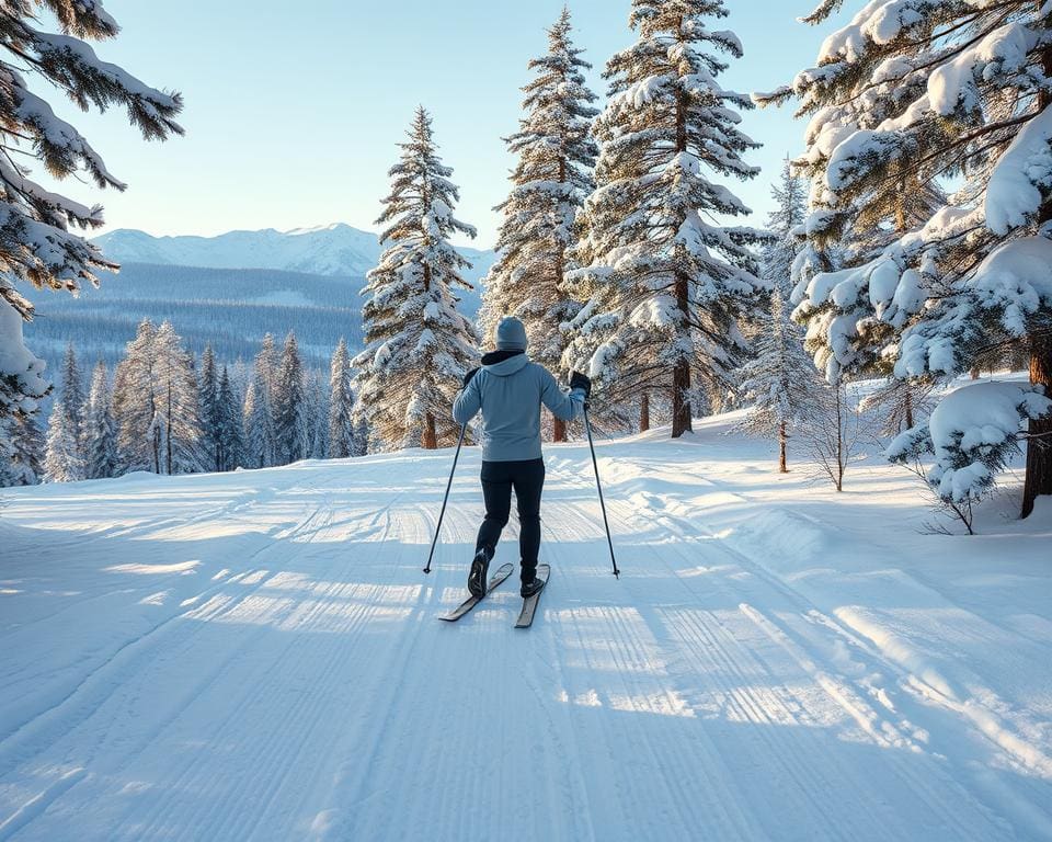 Skilanglauf Technik im Winter