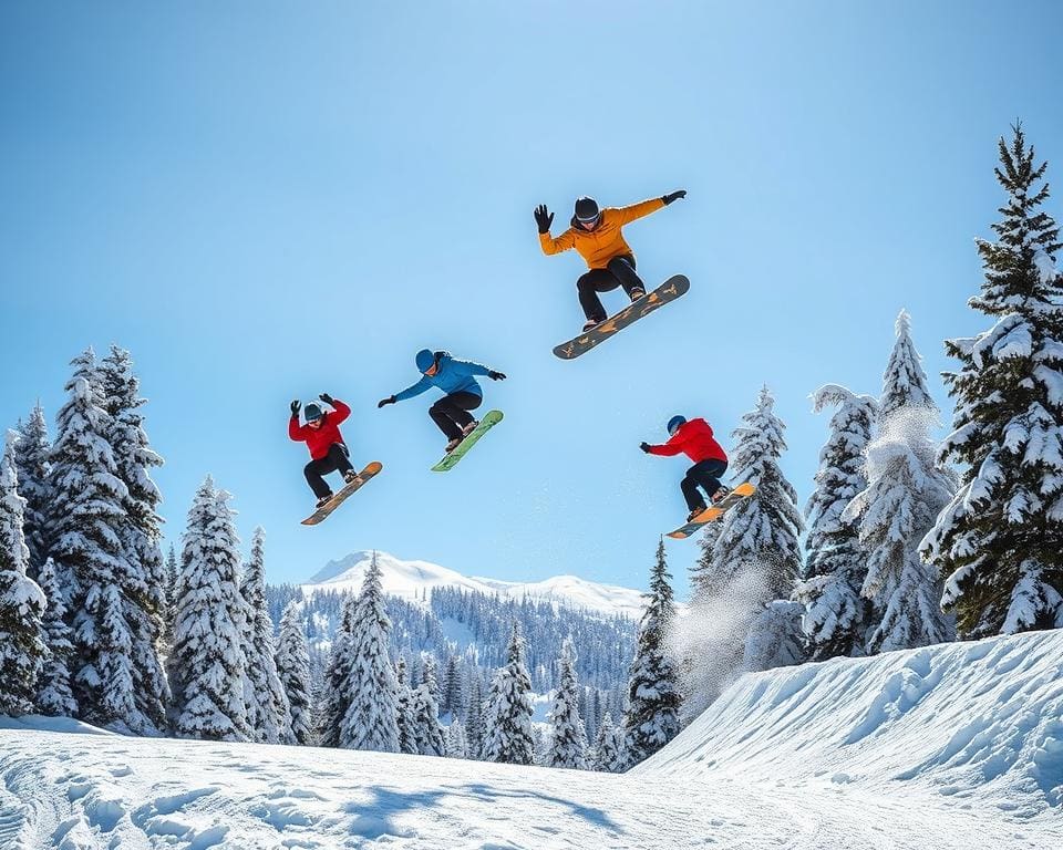 Snowboard Sprungtechniken