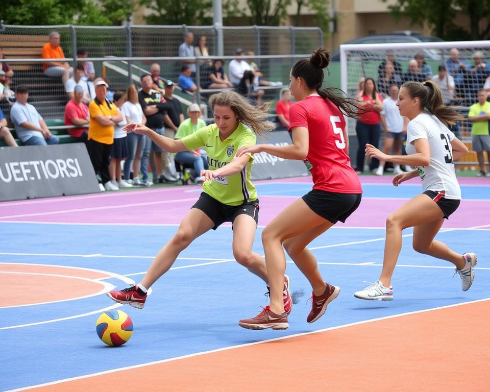 Teamarbeit und strategische Bewegungen im Korfball