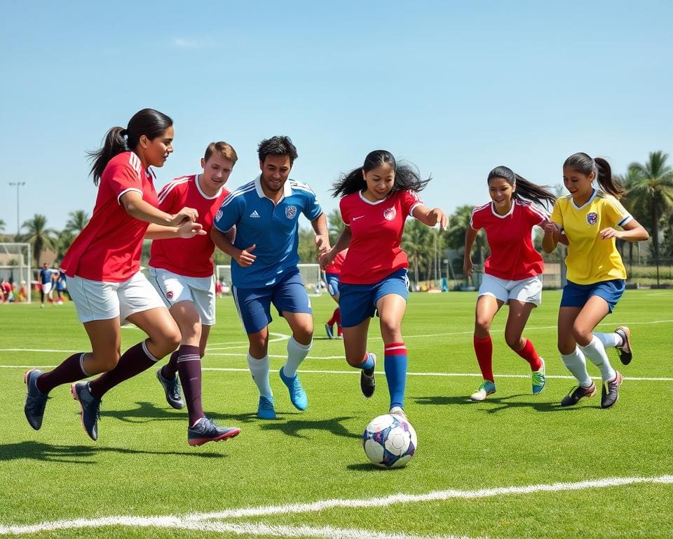 Teamwork im Fußball