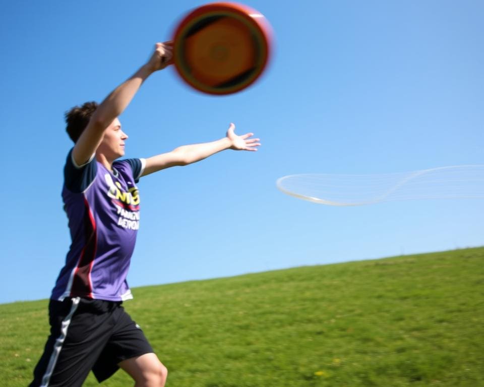 Wurfkraft im Frisbeesport