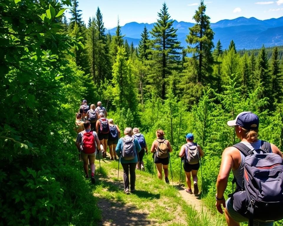 körperliche Fitness durch Wandern