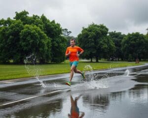 Joggen bi Regenwetter: So bliibsch motiviert