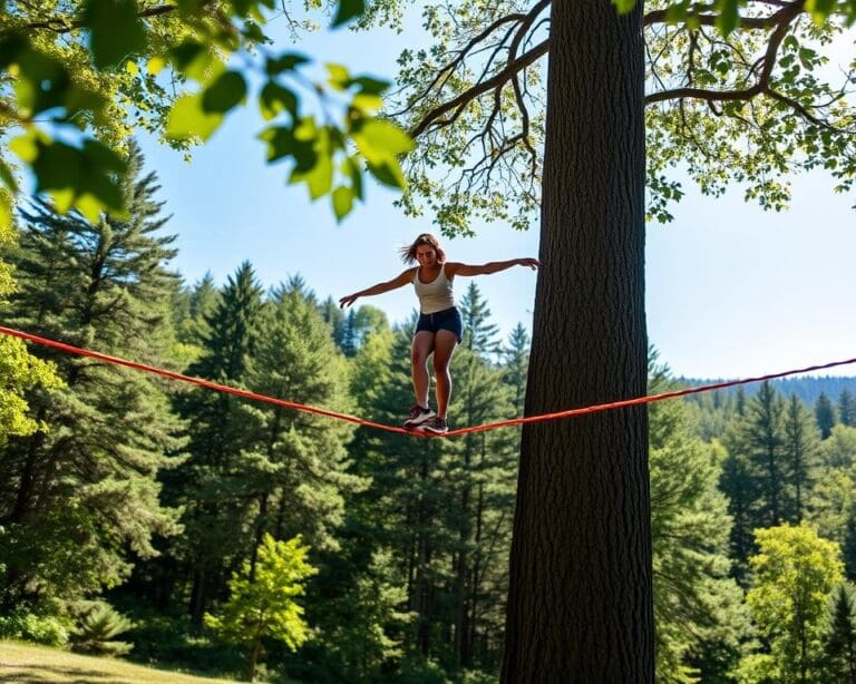 Slacklining – Balance und Kontrolle auf der Linie