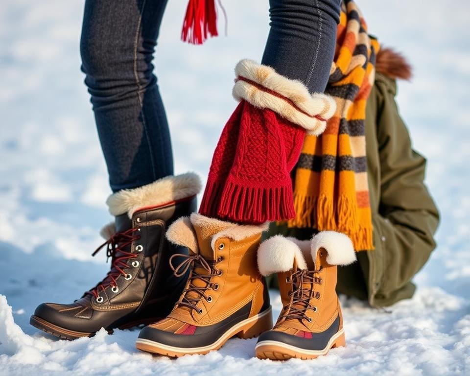 Winter-Schuhe und trendige Winter-Mode