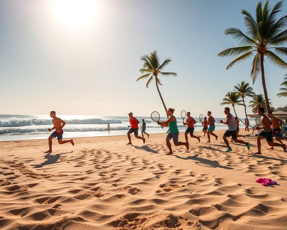 Ausdauertraining im Beach Tennis