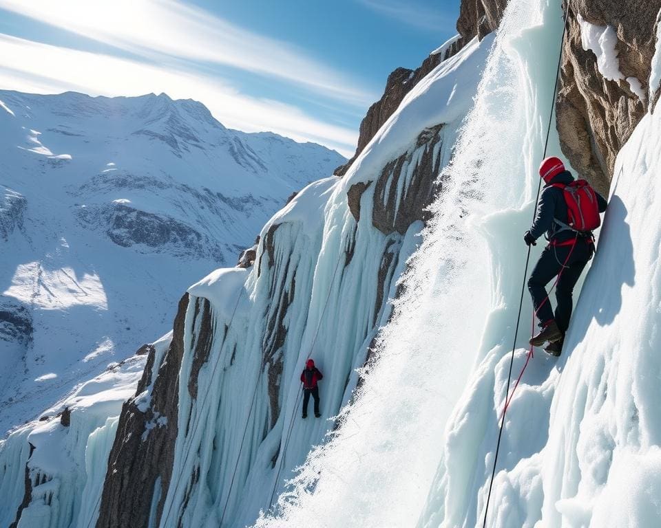 Eisklettern im Wallis - Abenteuer für Profis