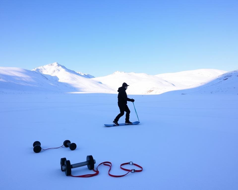 Fitness-Tipps für Snowkiten-Anfänger