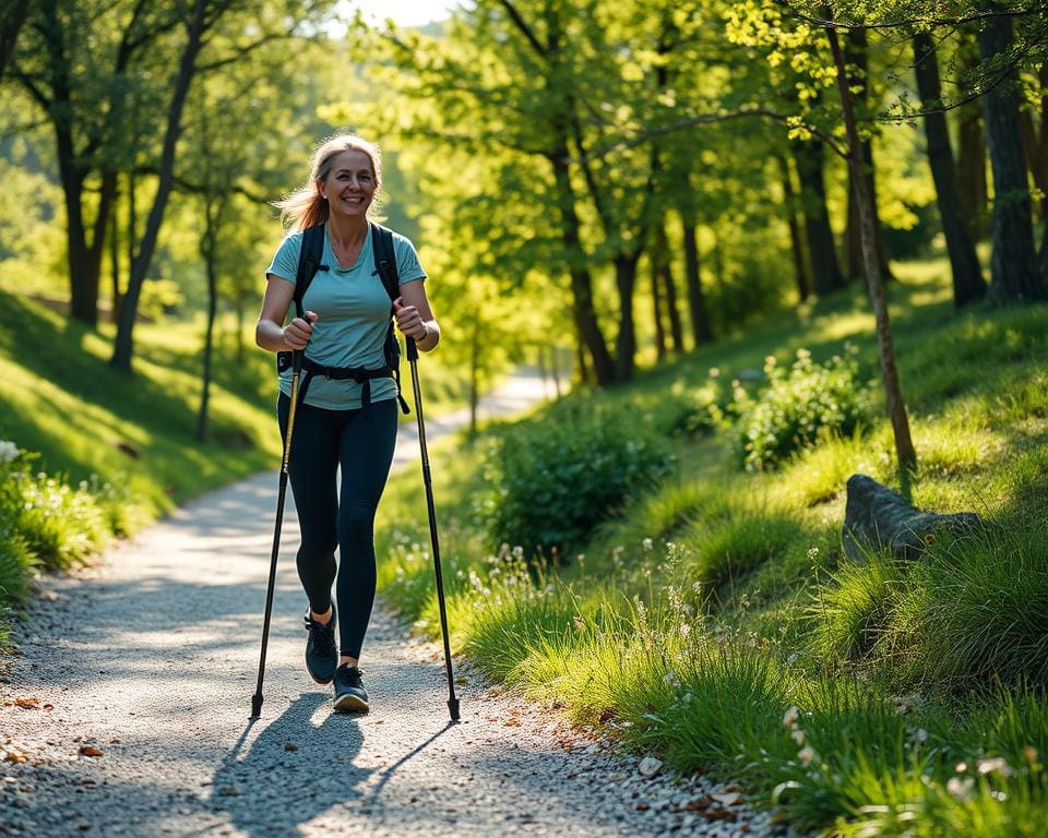 Nordic Walking: Uf d richtige Technik achte