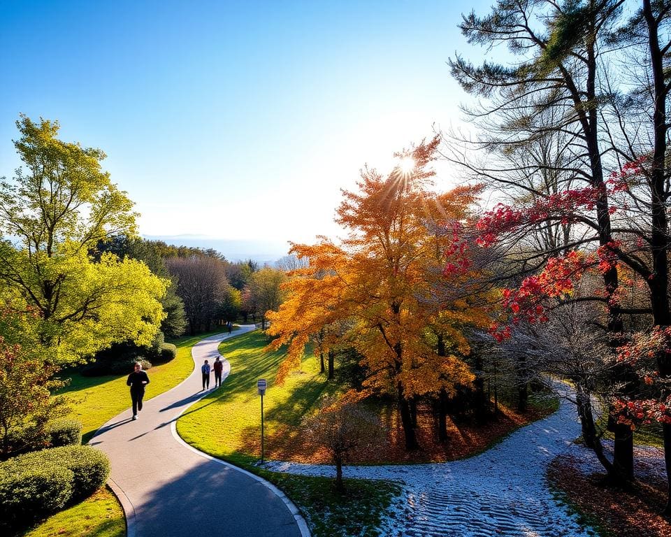 beste Jahreszeiten für Joggen am Uetliberg