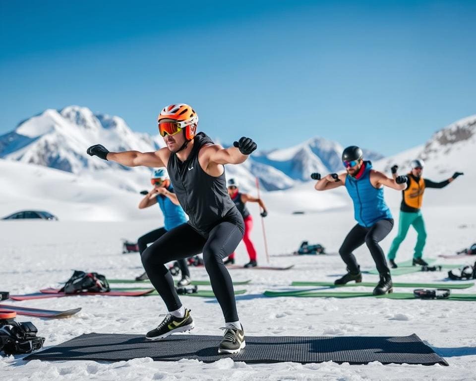 gezielte Übungen für Skifahrer