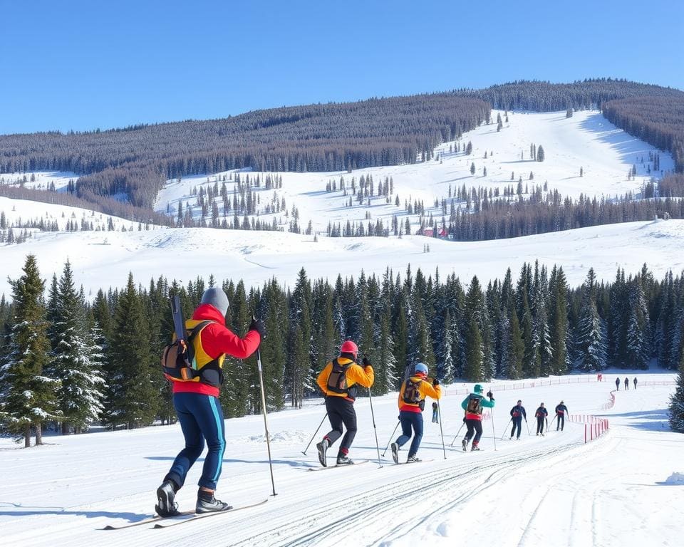 Es Crashkurs im Biathlon-Training