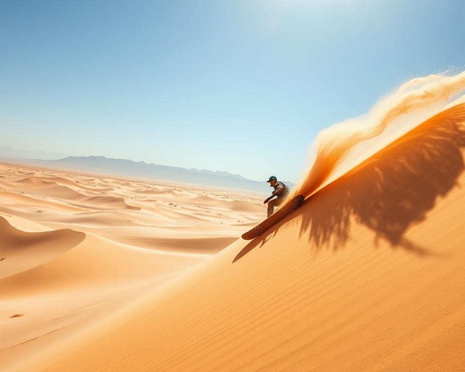 Sandboarden Abenteuer auf Dünen