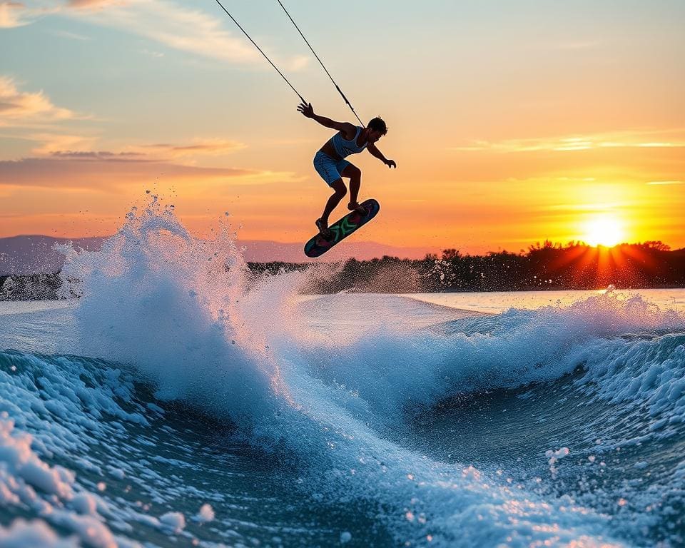 Tricks auf dem Wakeboard